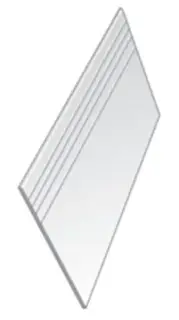 Ступень Delta Peldano Gris Antideslizante 60x60