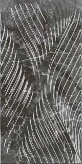 Коррер чёрный глянцевый структура обрезной KL 30x60