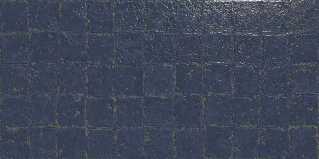 Abstra Blue Blocks Shiny 50x100