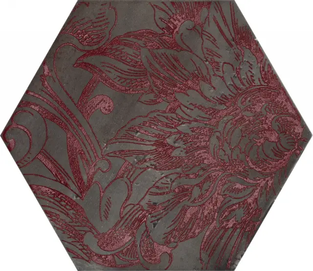 Esagona Fuoridamasco Rosso S/6 24x27.7