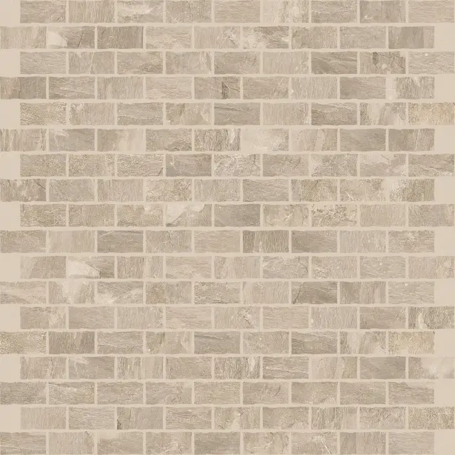 Ardoise Ecru 1.5x3 6mm Mos.30x30