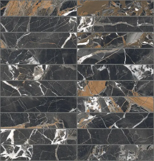 Bijoux Ombre Caravage Glossy Mosaico 3x15 30x30