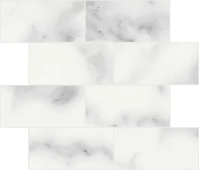 Origines Rex Blanc Glossy 6mm Muretto 7.5x15 30x30