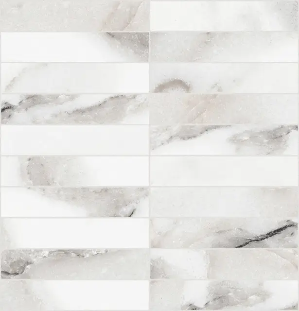 Origines De Rex Argent Matte Mosaico 3x15 30x30