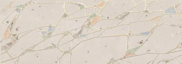 Terrazzo Decor Marfil Crystal 25.1x70.9