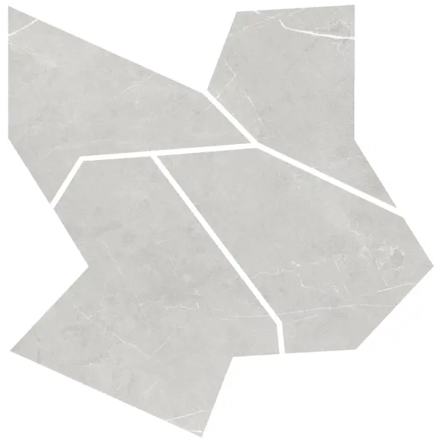 Allure Deco Mosaic Light Grey Soft 60x60
