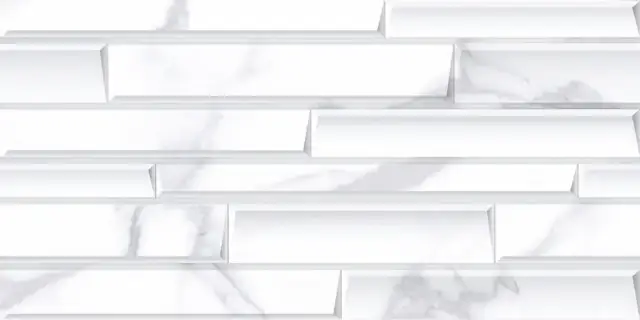 Керамическая плитка Калакатта кирпичики / Плитка 31.5*63 Calacatta bricks rel. 33