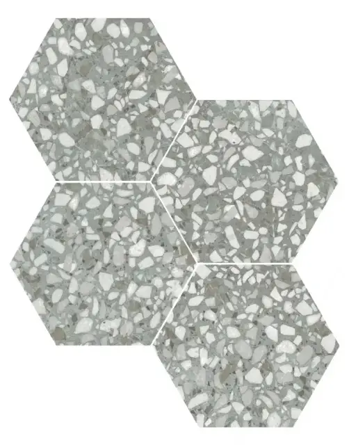 DURSTONE SIX Terazzo Керамогранит Sage 23x27 глазурованный матовый