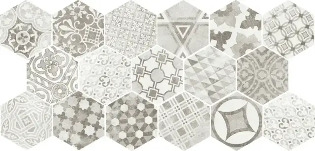 EQUIPE HEXATILE CEMENT GARDEN GREY 17.5х20  EQ-10D