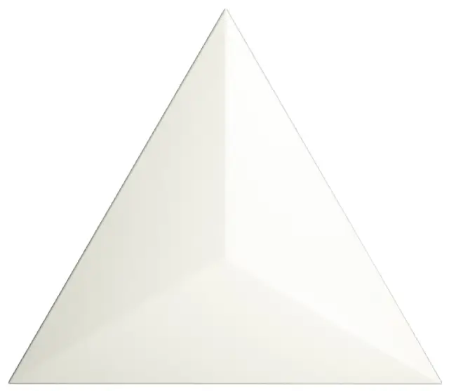 Traingle Level White Matt 15x17