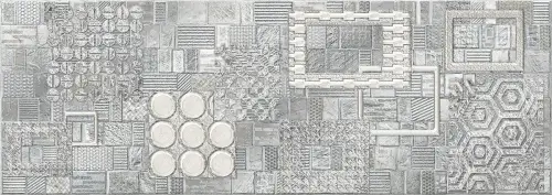 Commesso Grigio Geometria Decor 25.1x70.9