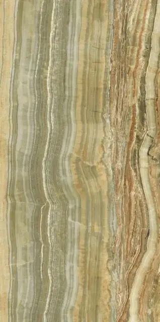 Green Onyx Vein Cut Lucidato (Shiny)  6 мм XX 150x300