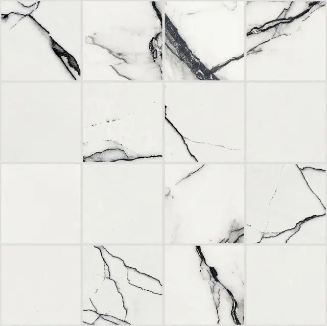 B&W Marble Breach Hglossy 6 Mm Mos 7,5x7,5 30x30