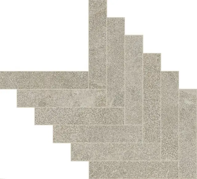 Biotech Herringbone Lapis Greige 6 Mm 45x70