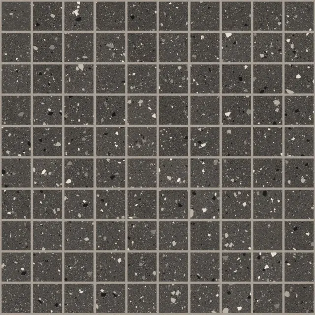 Earthtech Carbon Flakes Glossy Bright Mosaico 3x3 30x30