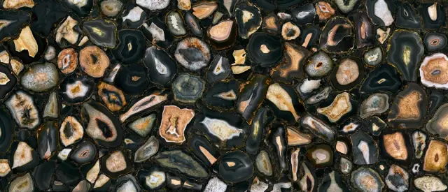 Mystic Luxe Black Sea Gold Satin 6 Mm 120x280