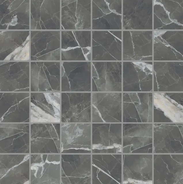 Stones & More 2.0 Calcatta Black Smooth Mos 5x5 30x30