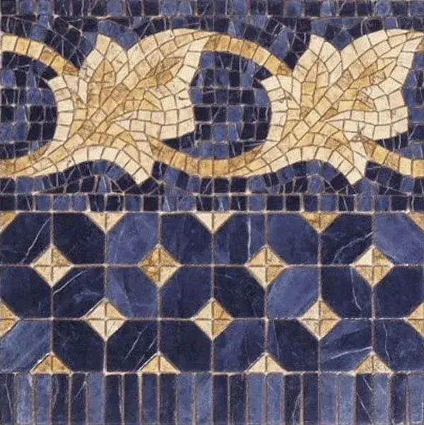 Бордюр Cenefa Midas Azul 43.5x43.5