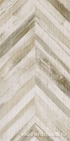 Керамическая плитка Rafters Cream Chevron Rett. 60x120