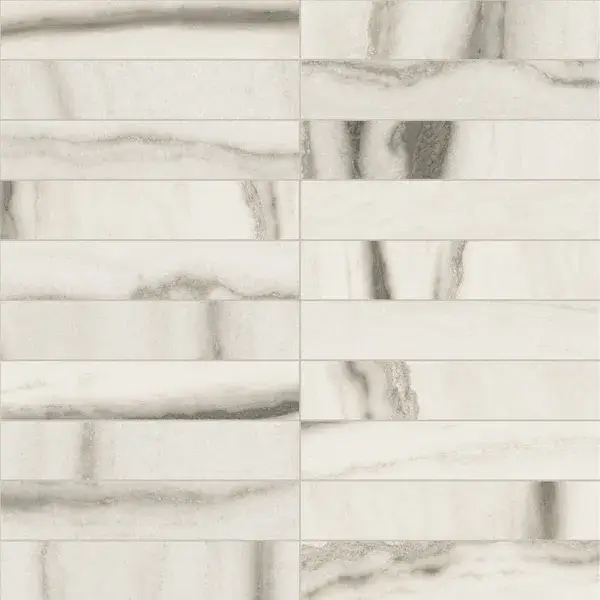 Мозаика PREXIOUS REX WHITE FANT. MOS.3X15  30X30 MATTE
