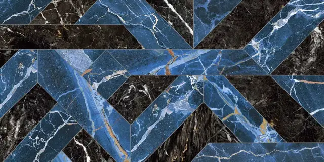 Керамогранит RHAPSODY OUTLINE BLUE LEV RET 60X120