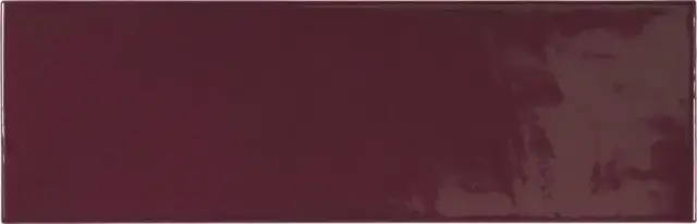 Equipe Village Настенная керамическая плитка Aubergine 6.5x20 глазурованный глянцевый
