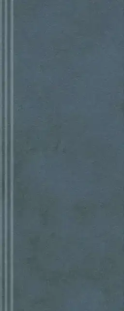Плинтус Чементо синий тёмный матовый обрезной 12x30